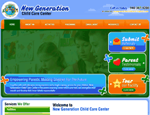 Tablet Screenshot of newgenerationchildcare.com